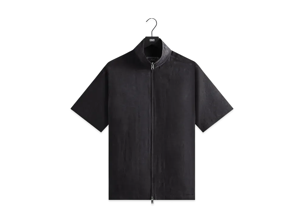 Kith Colton Zip Up Shirt "Black"