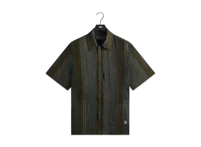 Kith Seersucker Boxy Collared Overshirt "Stadium"
