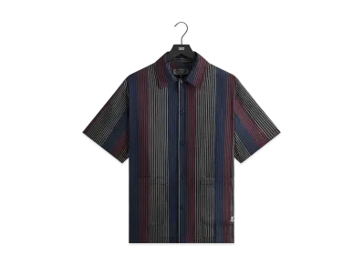 Kith Seersucker Boxy Collared Overshirt "Nocturnal"