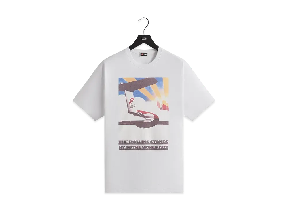 Kith x The Rolling Stones New York 1972 Poster Tee "White"