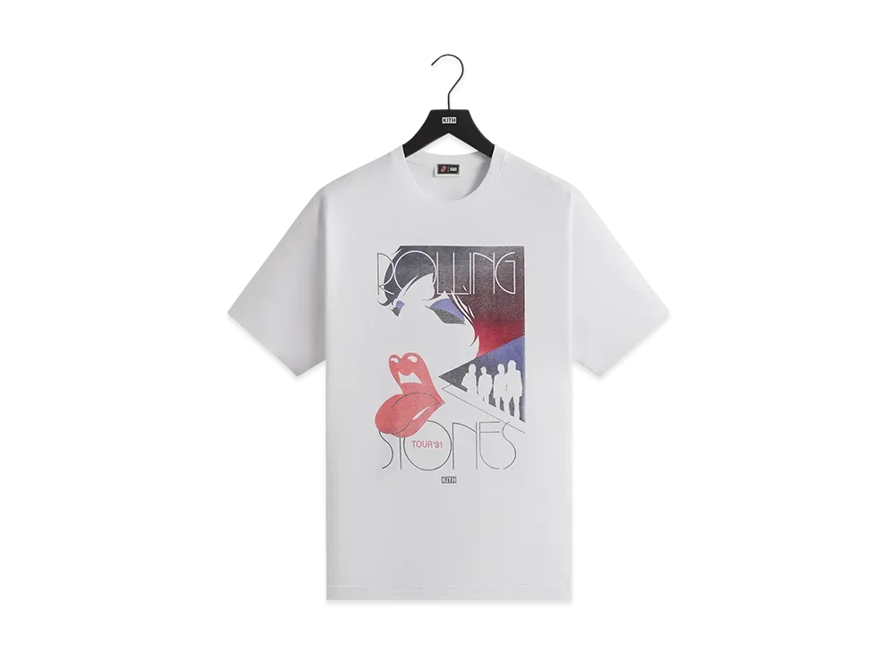 Kith x The Rolling Stones Tour 1981 Tee "White"