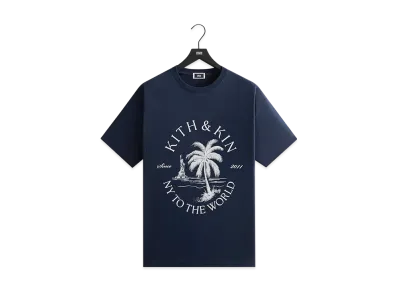 Kith NY To The World Palm Pocket Tee "Nocturnal"