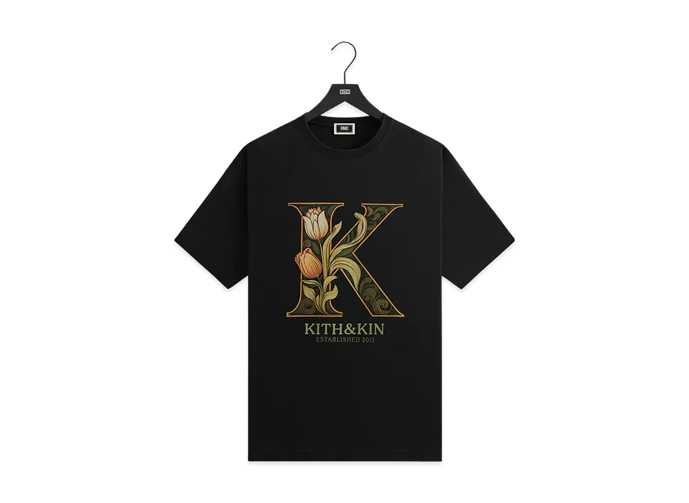 Kith Tulip K Tee "Black"