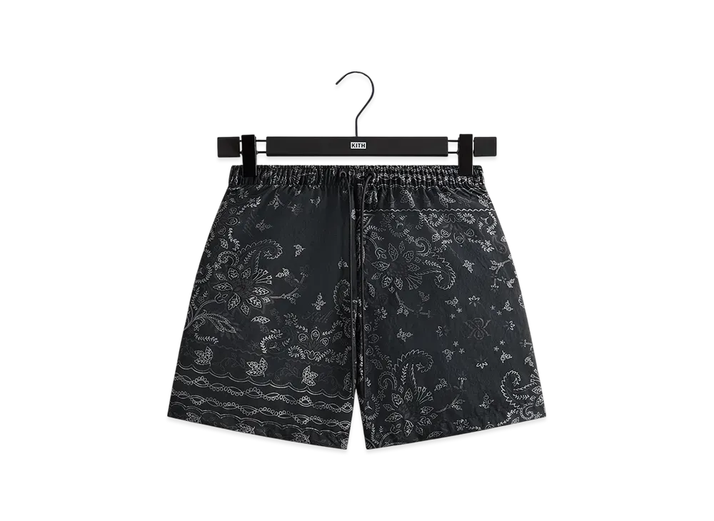 Kith Panelled Bandana Ashton Swim Short "Black"