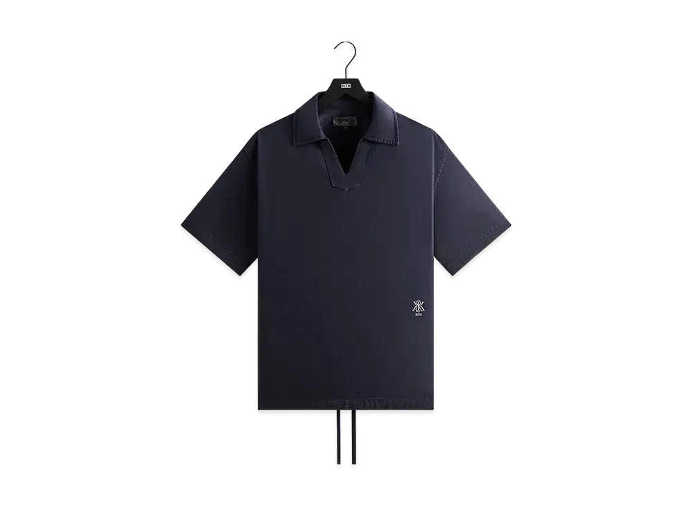 Kith Washed Denim Short Sleeve Glen Pullover "Nocturnal"