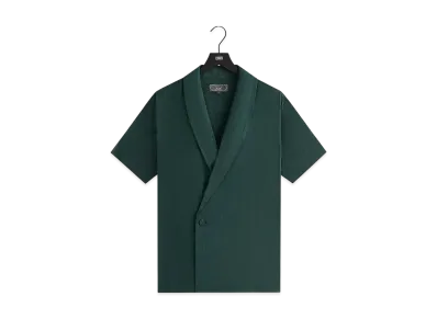 Kith Cupro Linen Short Sleeve Thompson Crossover Shirt "Stadium"