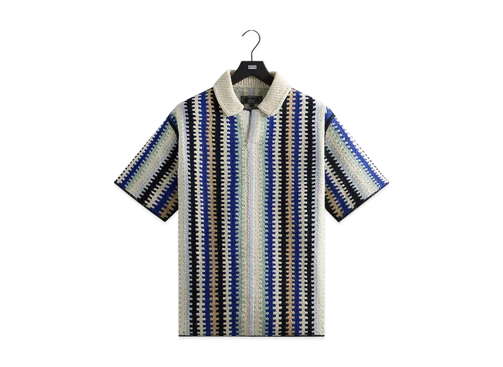 Kith Short Sleeve Keyon Crochet Pullover "Multi"