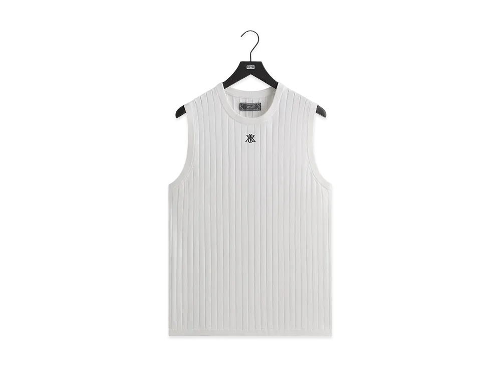 Kith Rhys Knit Stripe Vest "White"