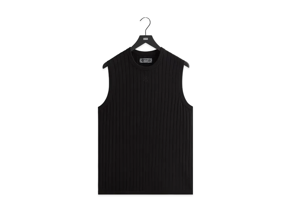 Kith Rhys Knit Stripe Vest "Black"