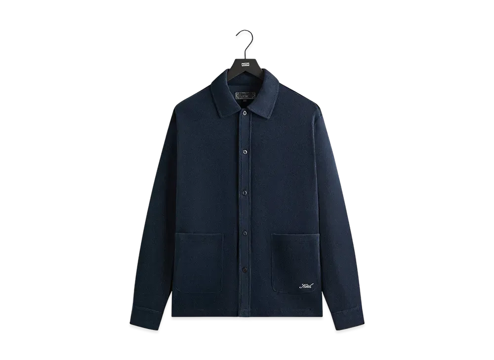 Kith Terry Boxy Collared Overshirt "Nocturnal"