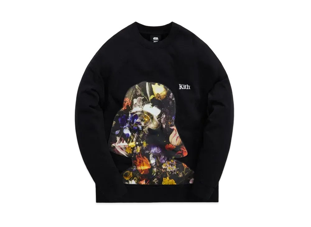 Kith Star Wars Floral Vader Crewneck "Black"