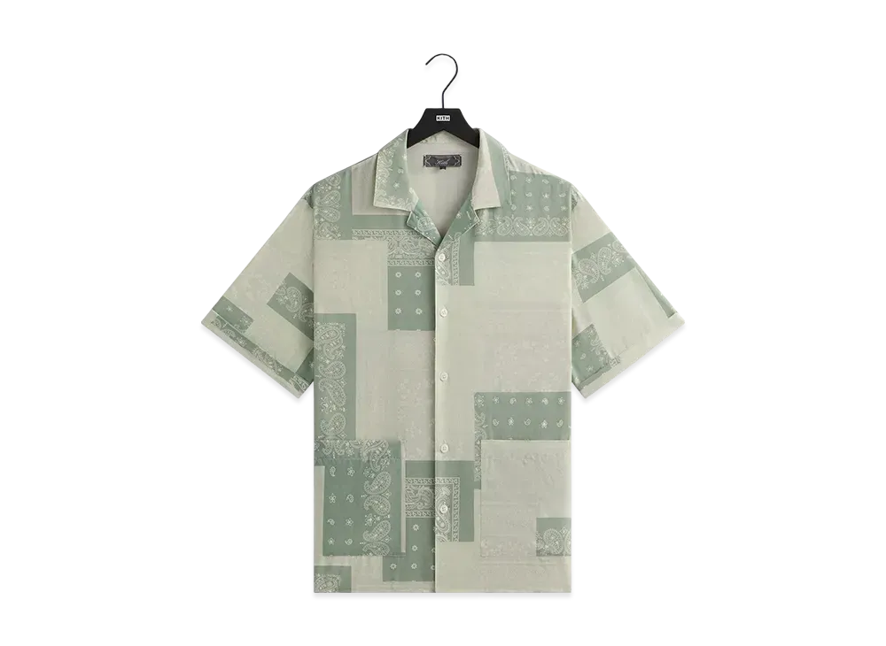 Kith Silk Lyocell Bandana Reade Shirt "Realm"