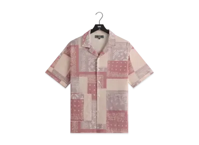 Kith Silk Lyocell Bandana Reade Shirt "Pink Opal"
