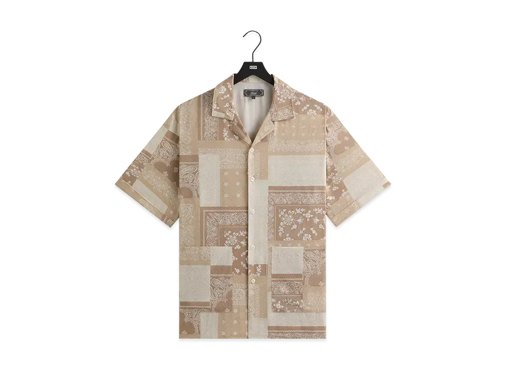 Kith Silk Lyocell Bandana Reade Shirt "Canvas"