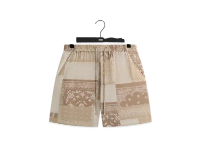 Kith Silk Lyocell Bandana Cedar Short "Canvas"