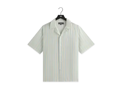 Kith Striped Thompson Camp Collar Shirt "Light Indigo"