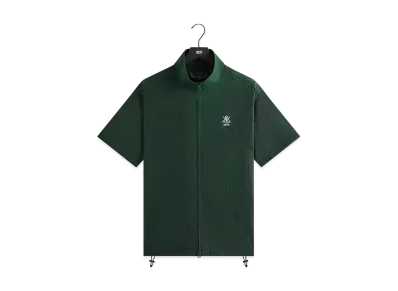 Kith Nylon Short Sleeve Colton Zip Up Shirt "Stadium"