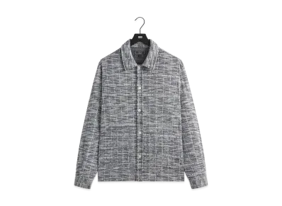Kith Tweed Long Sleeve Boxy Collared Overshirt "Nocturnal"