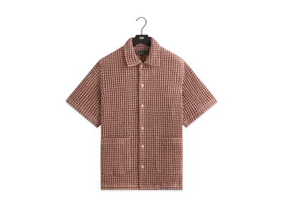 Kith Geometric Diamond Short Sleeve Boxy Collared Overshirt "Bitters"