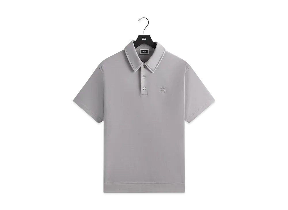 Kith Crystal Wash Interlock Graham Polo "Float"