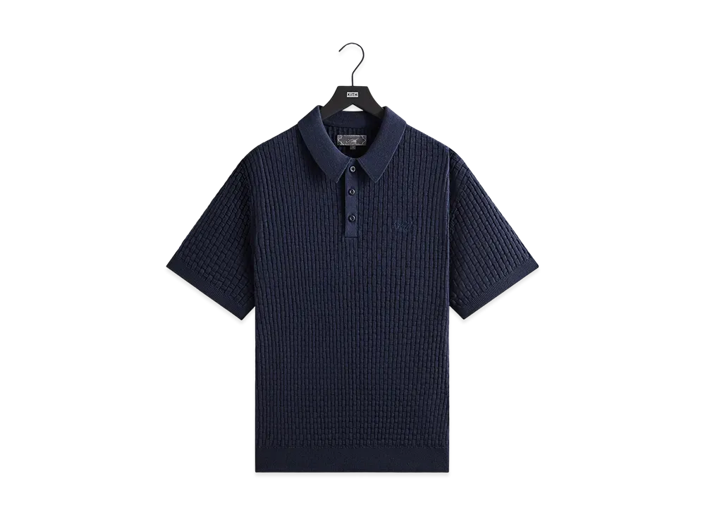 Kith Basketweave Tilden Polo "Nocturnal"