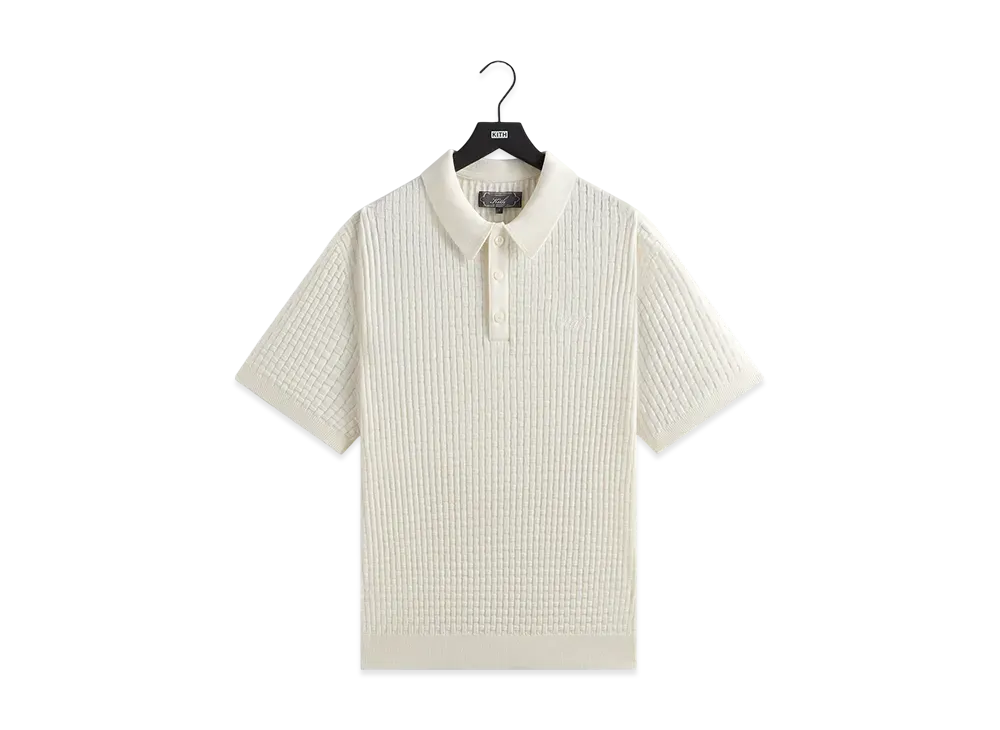 Kith Basketweave Tilden Polo "Sandrift"