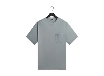 Kith Pointelle Mesh Leonard Pocket Tee "Light Indigo"