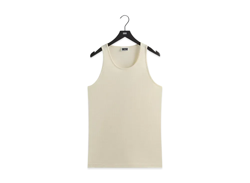 Kith Pointelle Mesh Spencer Tank "Sandrift"