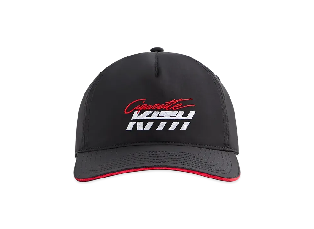 Kith x Cigarette Wrinkle Nylon Bay Speed Low Pinch Crown Snapback "Black"