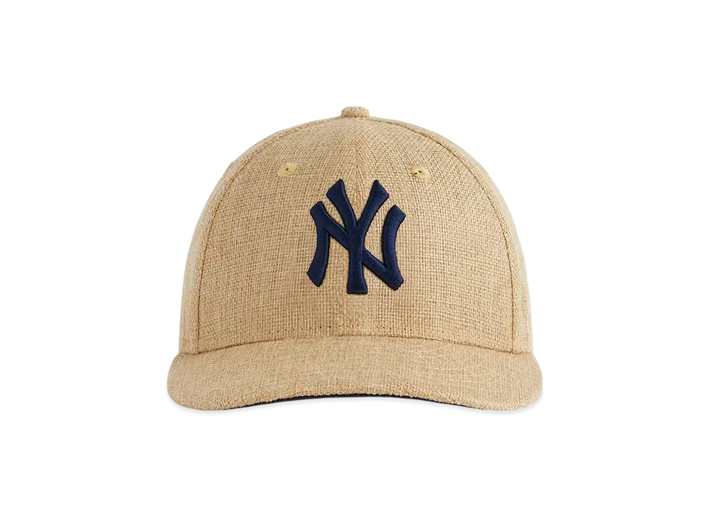 Kith x New Era x the New York Yankees Raffia Low Profile 59FIFTY Fitted "Natural"