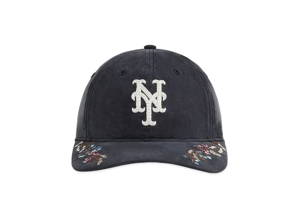 Kith x '47 x the New York Mets Cupro Linen Franchise LS Cap "Black"