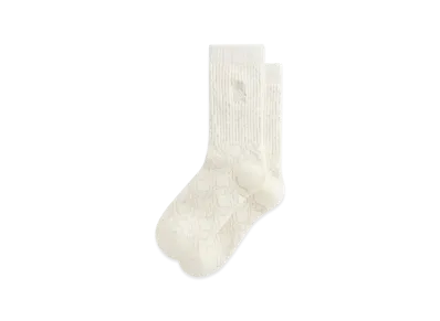 Kith Crest Monogram Jacquard Crew Socks "Silk"