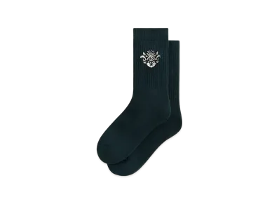Kith Ornate Crest Logo Crew Socks "Stadium"