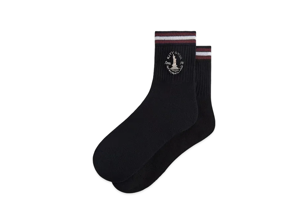 Kith & Kin Logo Mid Crew Sock "Nocturnal"