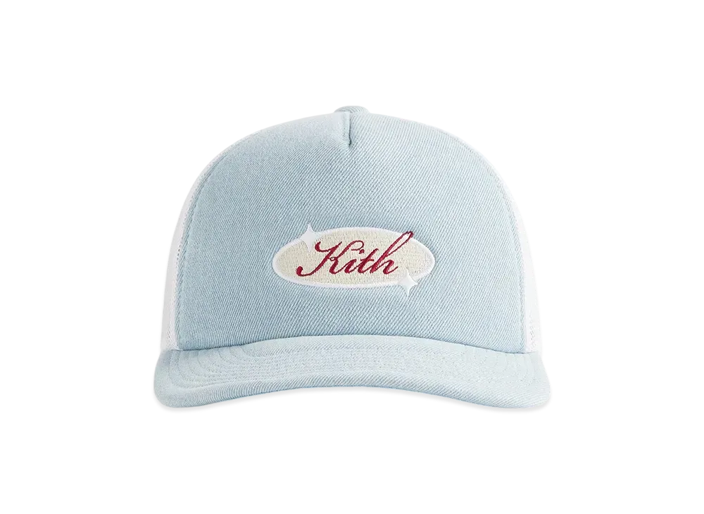 Kith Denim Nolan Trucker Hat "Light Indigo"