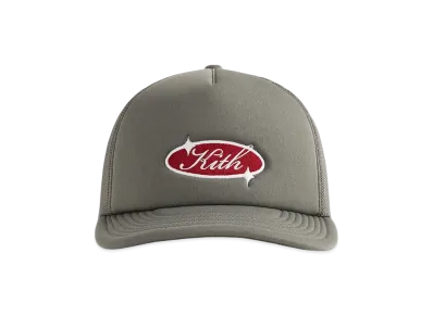 Kith Freeway Logo Poly Foam Nolan Trucker Hat "Caraway"