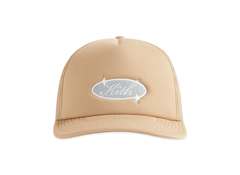 Kith Freeway Logo Poly Foam Nolan Trucker Hat "Canvas"