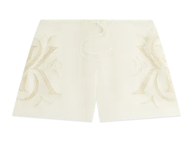 Kith Women Thea II Broderie Crest Short "Waffle"