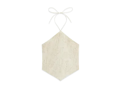 Kith Women Kumi Floral Embroidered Halter "Sandrift"