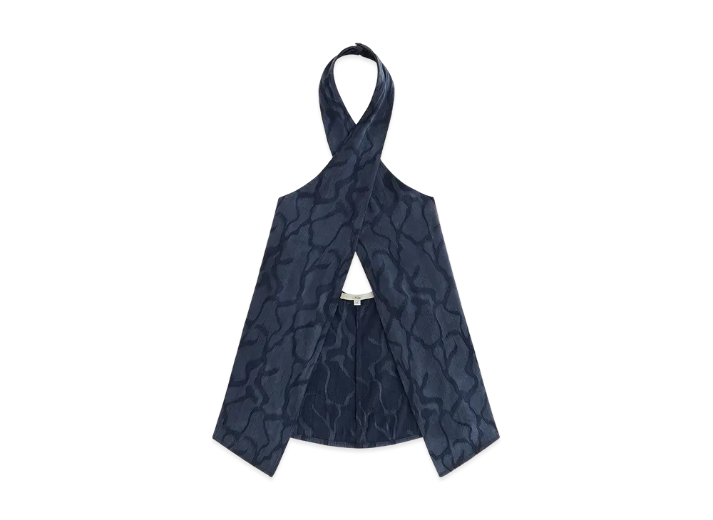 Kith Women Mika Wavy Jacquard Wrap Halter "Nocturnal"