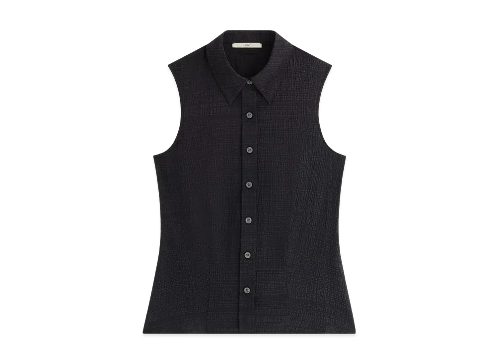 Kith Women Aki Backless Button Down Tank "Black"