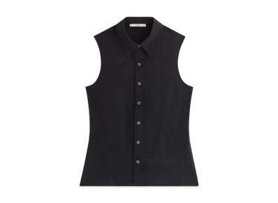 Kith Women Aki Backless Button Down Tank "Black"