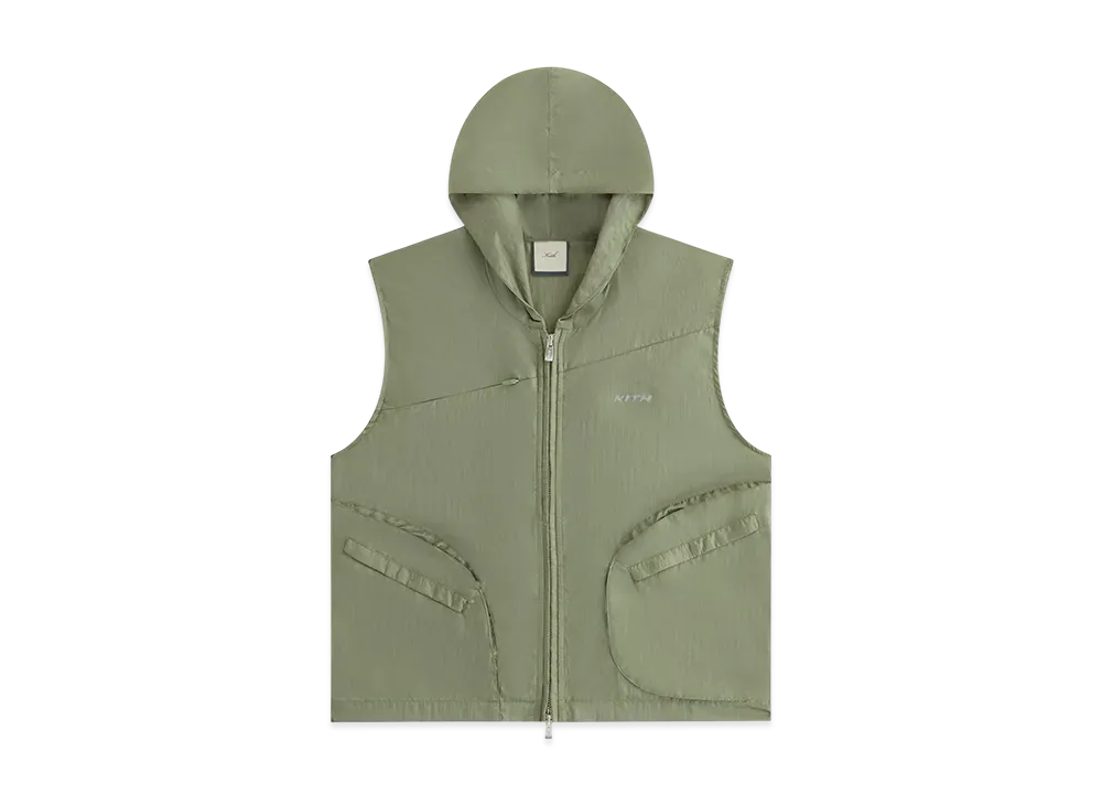 Kith Women Verena Sporty Hoodie Vest "Bay Breeze"