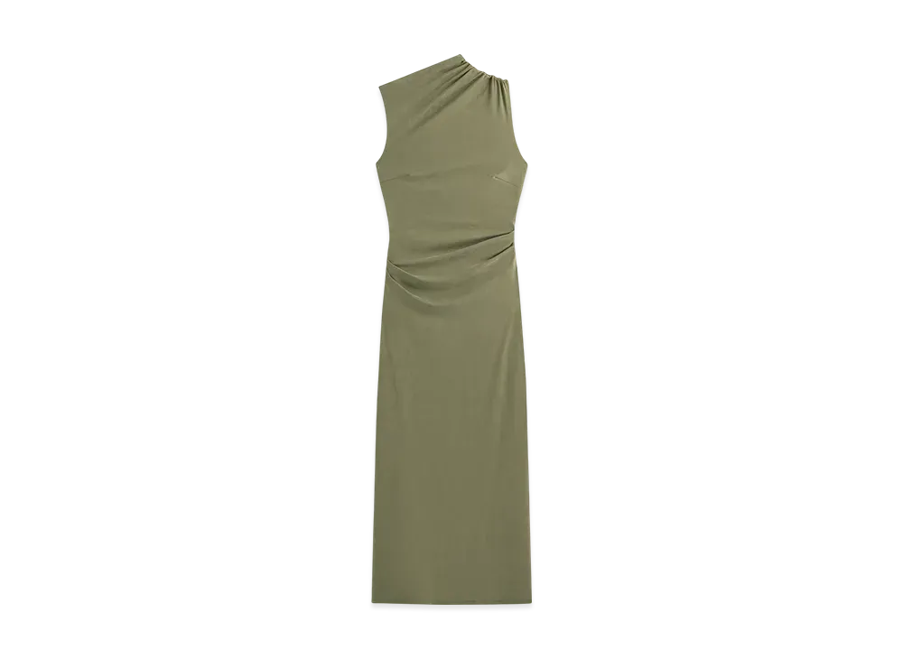 Kith Women Delphi Draped Sueded Gown "Canopy"