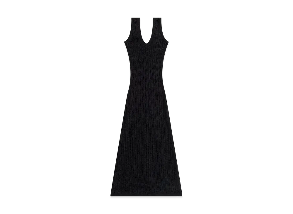 Kith Women Monroe Deep V-Neck Dress "Black"
