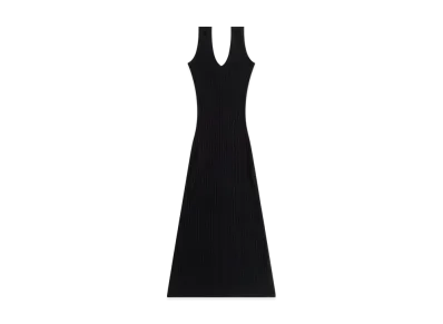 Kith Women Monroe Deep V-Neck Dress "Black"