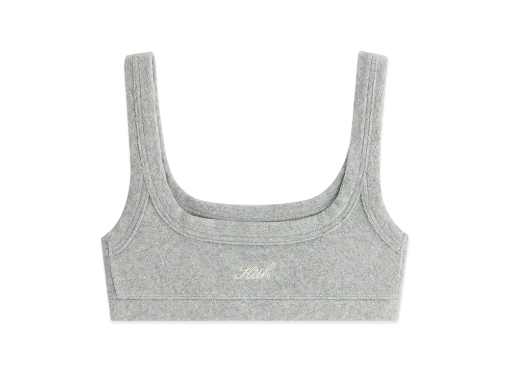 Kith Women Elle II U-Neck Towel Terry Bra "Medium Heather Grey"
