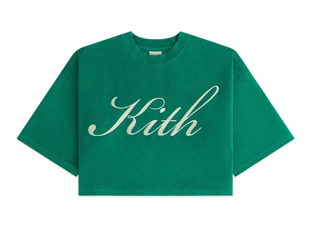 Kith Women Min Towel Terry Cropped Tee "Newt"