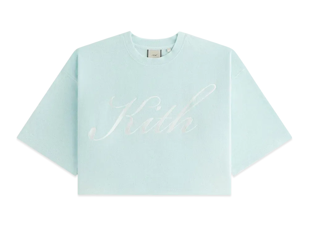 Kith Women Min Towel Terry Cropped Tee "Helium"