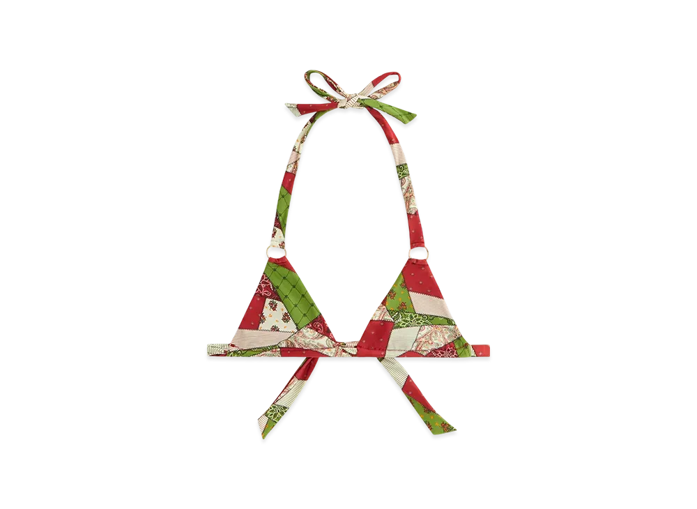 Kith Women Kenna Patchwork Scarf Tie Top "Kyoho"